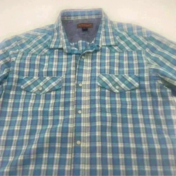 Nortwest Territory Men’s Pearl Snap Down Short  Sleeve Shirt Size - Picture 2 of 6